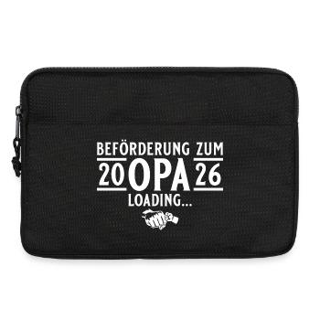 Opa 2026 loading - Werdender Großvater - Laptoptasche 13" - Schwarz - Vorne