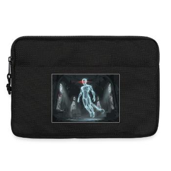 Fantôme numérique dans la maison hantée - Sacoche pour ordinateur portable 13 pouces - noir - Devant