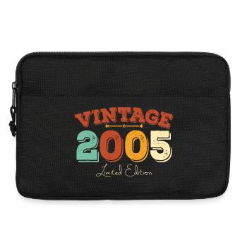 2005 Geburtstag Vintage Retro geboren im Jahr 2005 Geschenk - Laptoptasche 13" - Schwarz - Vorne