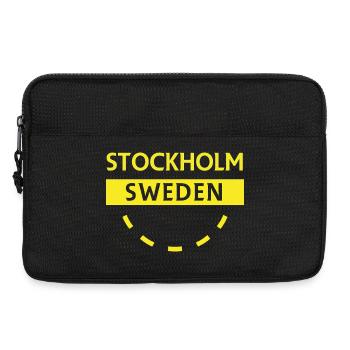 Stockholm Schweden Logo Abzeichen - Laptoptasche 13" - Schwarz - Vorne