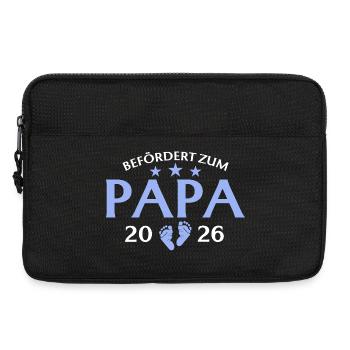 Vater 2026 Befördert zur Papa - Laptoptasche 13" - Schwarz - Vorne