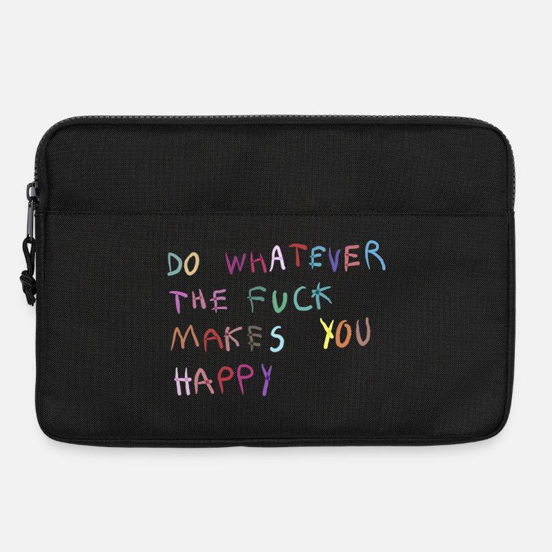 Mach was dich glücklich macht - Laptoptasche 13" - Schwarz