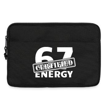 Certified 6 7 Energy Fun 67 Number Six Strainer - Laptop bag 13" - black - Front