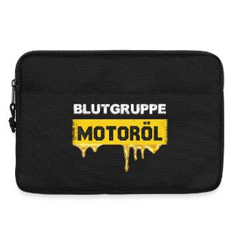 Groupe sanguin Graphique huile moteur - Sacoche pour ordinateur portable 13 pouces - noir - Devant