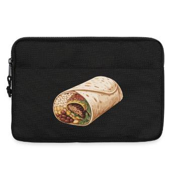 Burrito Wrap Illustration - Laptoptasche 13" - Schwarz - Vorne