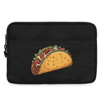 Cartoon Taco Fiesta - Laptop bag 13" - black - Front