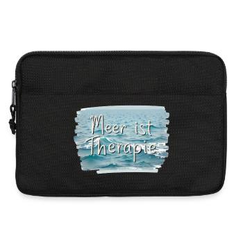 Sea is therapy - Laptop bag 13" - black - Front