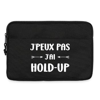 I can't I have a hold-up - Laptop bag 13" - black - Front