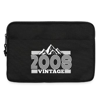 18 Geburtstag Jahrgang 2008 Vintage Berge Wandern - Laptoptasche 13" - Schwarz - Vorne