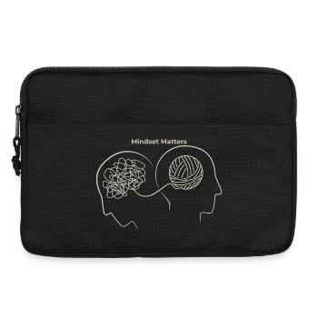 Mindset Matters: Gedankenknoten - Laptoptasche 13" - Schwarz - Vorne