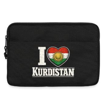 I Love Kurdistan, Kurds, Kurds - Laptop bag 13" - black - Front