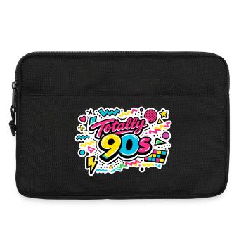 Fête à thème années 90 vintage années 90 - Sacoche pour ordinateur portable 13 pouces - noir - Devant