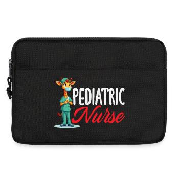 Kinderkrankenschwester Giraffe Medizin - Laptoptasche 13" - Schwarz - Vorne