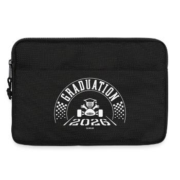 Abschluss 2026 – Schule ist vorbei – Ziellinie – W - Laptoptasche 13" - Schwarz - Vorne