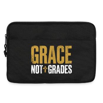 Grace Not Grades Christlicher Lehrer Jesus Glaube - Laptoptasche 13" - Schwarz - Vorne