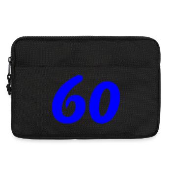60. 60 YEARS. 60th ANNIVERSARY. 60TH BIRTHDAY. - Laptop bag 13" - black - Front