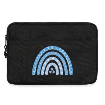 Boho Rainbow Blue - Laptop bag 13" - black - Front