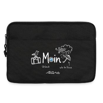 MOIN Urlaub Schietwetter Küste - Laptoptasche 13" - Schwarz - Vorne