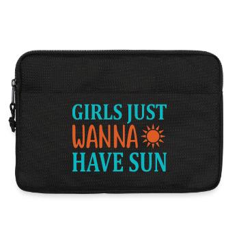 Girls wanna have sun - Laptoptasche 13" - Schwarz - Vorne