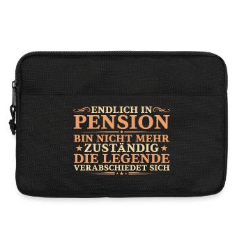 Endlich in Pension - Legende verabschiedet sich - Laptoptasche 13" - Schwarz - Vorne