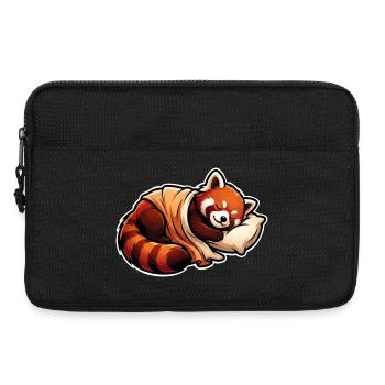 Panda Rouge Endormi - Sacoche pour ordinateur portable 13 pouces - noir - Devant
