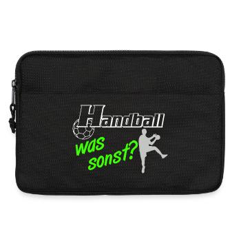 Handball Was Sonst Silhouetten - Laptoptasche 13" - Schwarz - Vorne