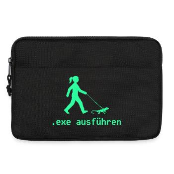 exe ausführen Sys ADMIN Systemadministrator Nerd - Laptoptasche 13" - Schwarz - Vorne