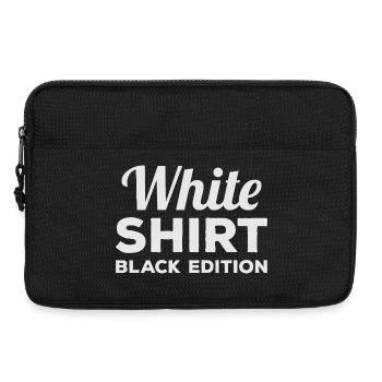 Chemise blanche édition noire Humour de dictons drôles - Sacoche pour ordinateur portable 13 pouces - noir - Devant