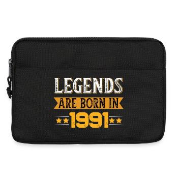 Anniversaire né en 1991 - Sacoche pour ordinateur portable 13 pouces - noir - Devant