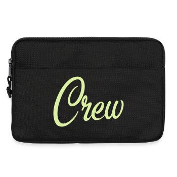 Crew Script Pastellgrün - Laptoptasche 13" - Schwarz - Vorne