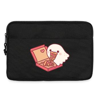 Süßer Geist liebt es, Peperoni-Pizza zu essen - Laptoptasche 13" - Schwarz - Vorne