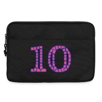10. 10 YEARS. 10th ANNIVERSARY. 10 YEAR ANNIVERSARY. - Laptop bag 13" - black - Front