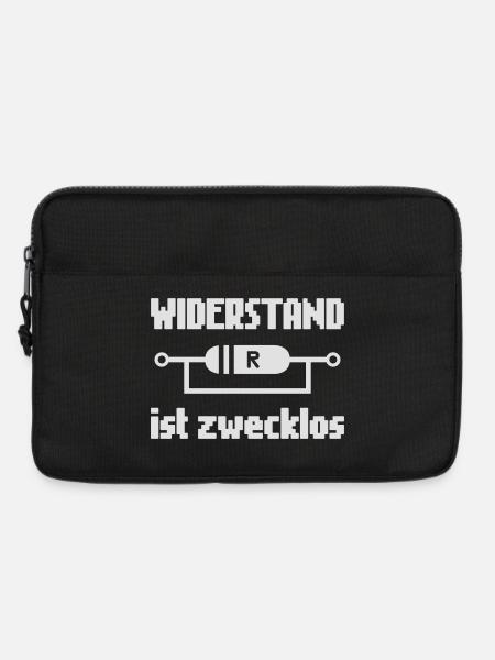 Widerstand ist Zwecklos – Nerd Elektrotechnik Shir - Laptoptasche 13" - Schwarz