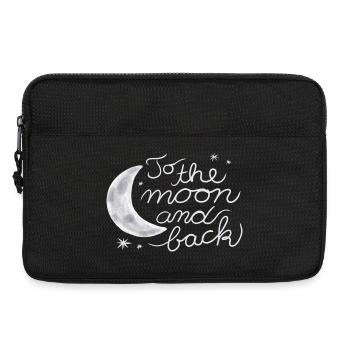 Love you to the moon and back - Laptop bag 13" - black - Front