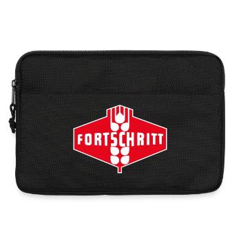 Fortschritt Logo Rot Weiß - Laptoptasche 13" - Schwarz - Vorne