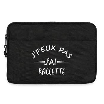 Je peux pas j'ai raclette - Sacoche pour ordinateur portable 13 pouces - noir - Devant