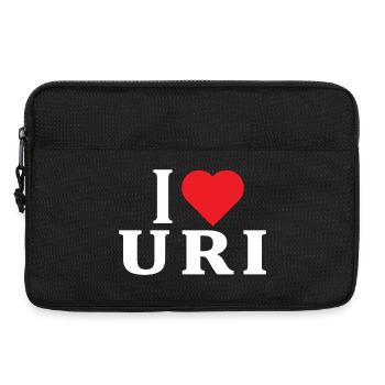 T-Shirt Ich liebe Uri T-Shirt Sardinien Geschenkidee - Laptoptasche 13" - Schwarz - Vorne