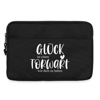 Fußball Torwart Sport Torhüter Geschenk - Laptoptasche 13" - Schwarz - Vorne