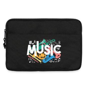 Music Graffiti Style – Colorful Sound Vibes - Laptoptasche 13" - Schwarz - Vorne