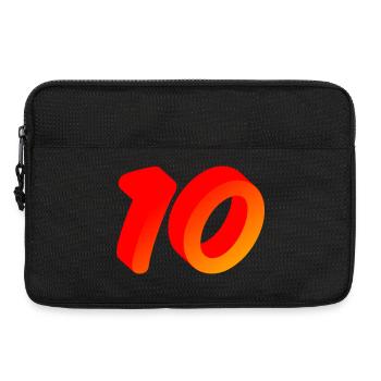 geburtstags shirts, 10 leuchtende farben - Laptoptasche 13" - Schwarz - Vorne