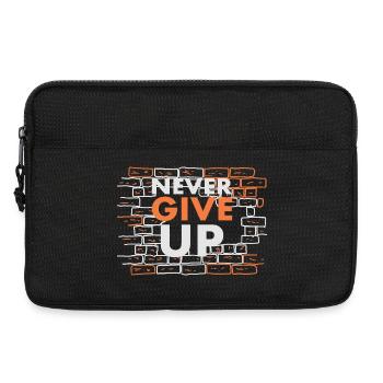 Gib niemals auf - Laptoptasche 13" - Schwarz - Vorne