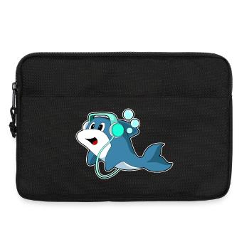 Musique casque Delfin - Sacoche pour ordinateur portable 13 pouces - noir - Devant