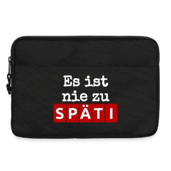 Es ist nie zu - SPÄTI Wortwitz - immer geöffnet w - Laptoptasche 13" - Schwarz - Vorne