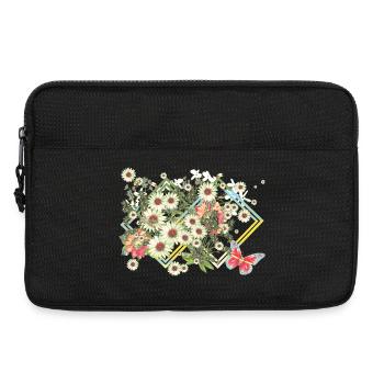 Blumen Blüten - Laptoptasche 13" - Schwarz - Vorne