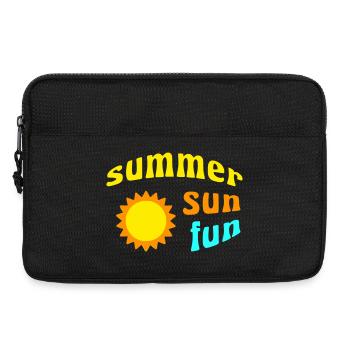 summer sun fun - Laptoptasche 13" - Schwarz - Vorne