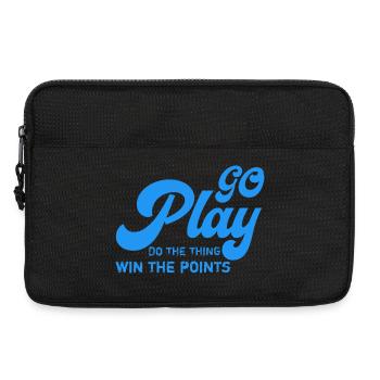 Joue: Fais-le, Gagne les Points - Sacoche pour ordinateur portable 13 pouces - noir - Devant