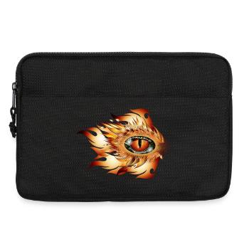 Magic Eye of a Dragon in Flames Tattoo - Laptop bag 13" - black - Front