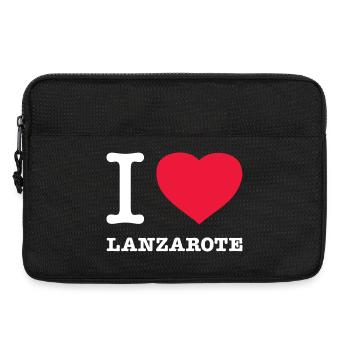 I LOVE LANZAROTE - Laptoptasche 13" - Schwarz - Vorne