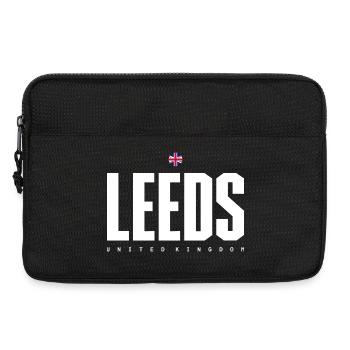 Leeds City Logo Grafik T-Shirt - Laptoptasche 13" - Schwarz - Vorne