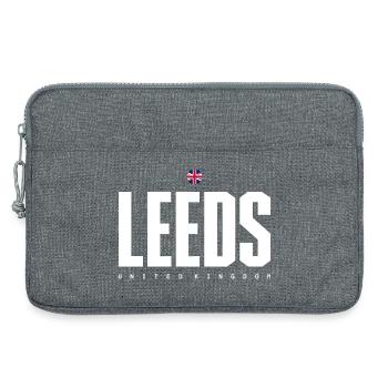 Leeds City Logo Graphic Tee - Laptop bag 13" - heather grey - Front